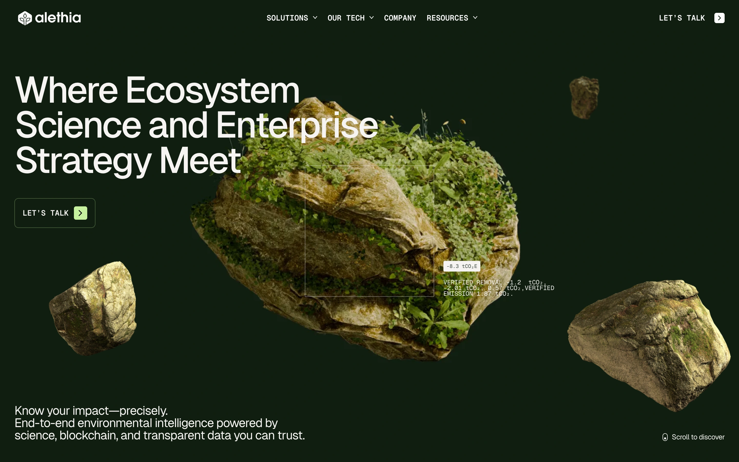Alethia — captured interface
