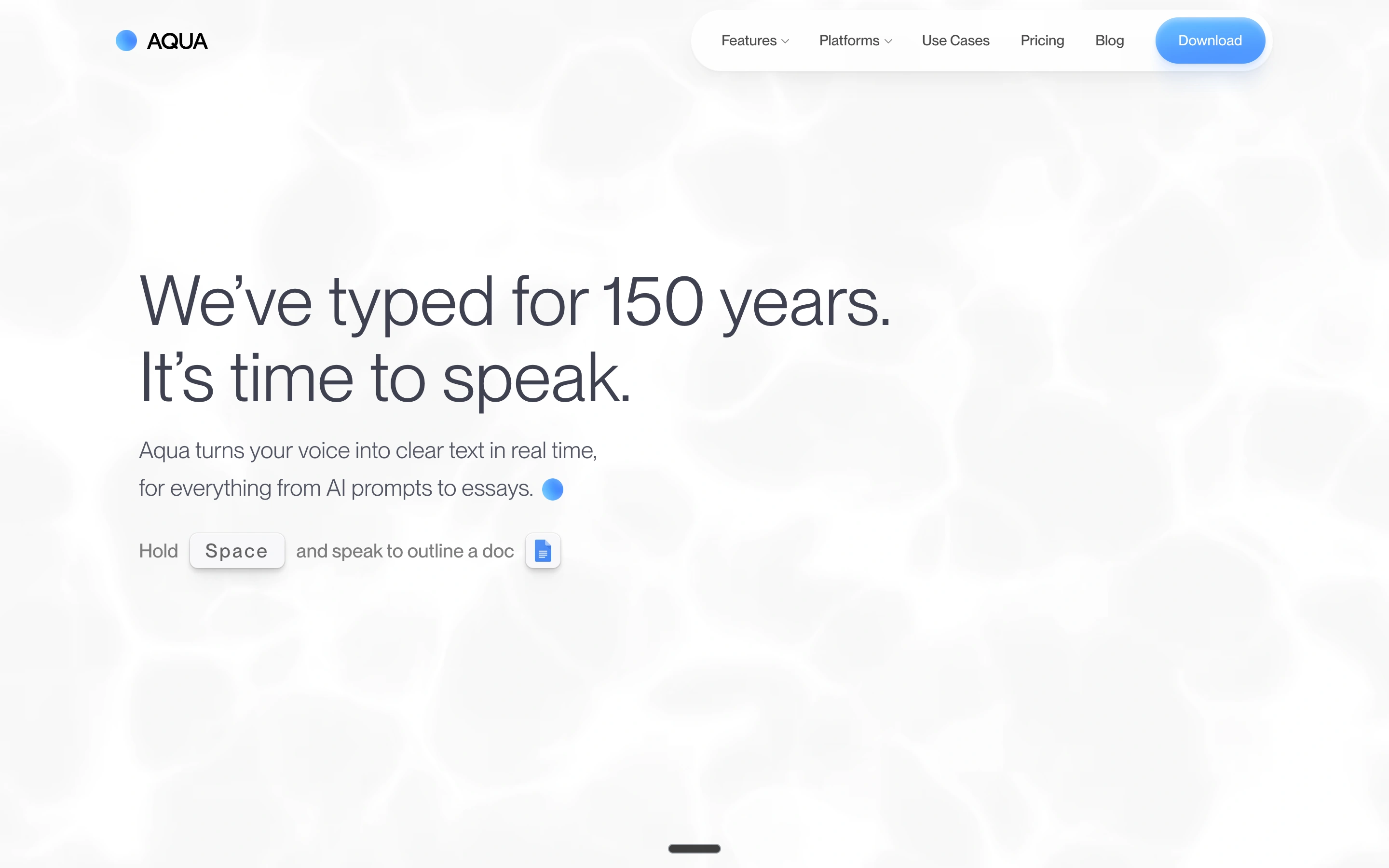 Aqua Voice — captured interface