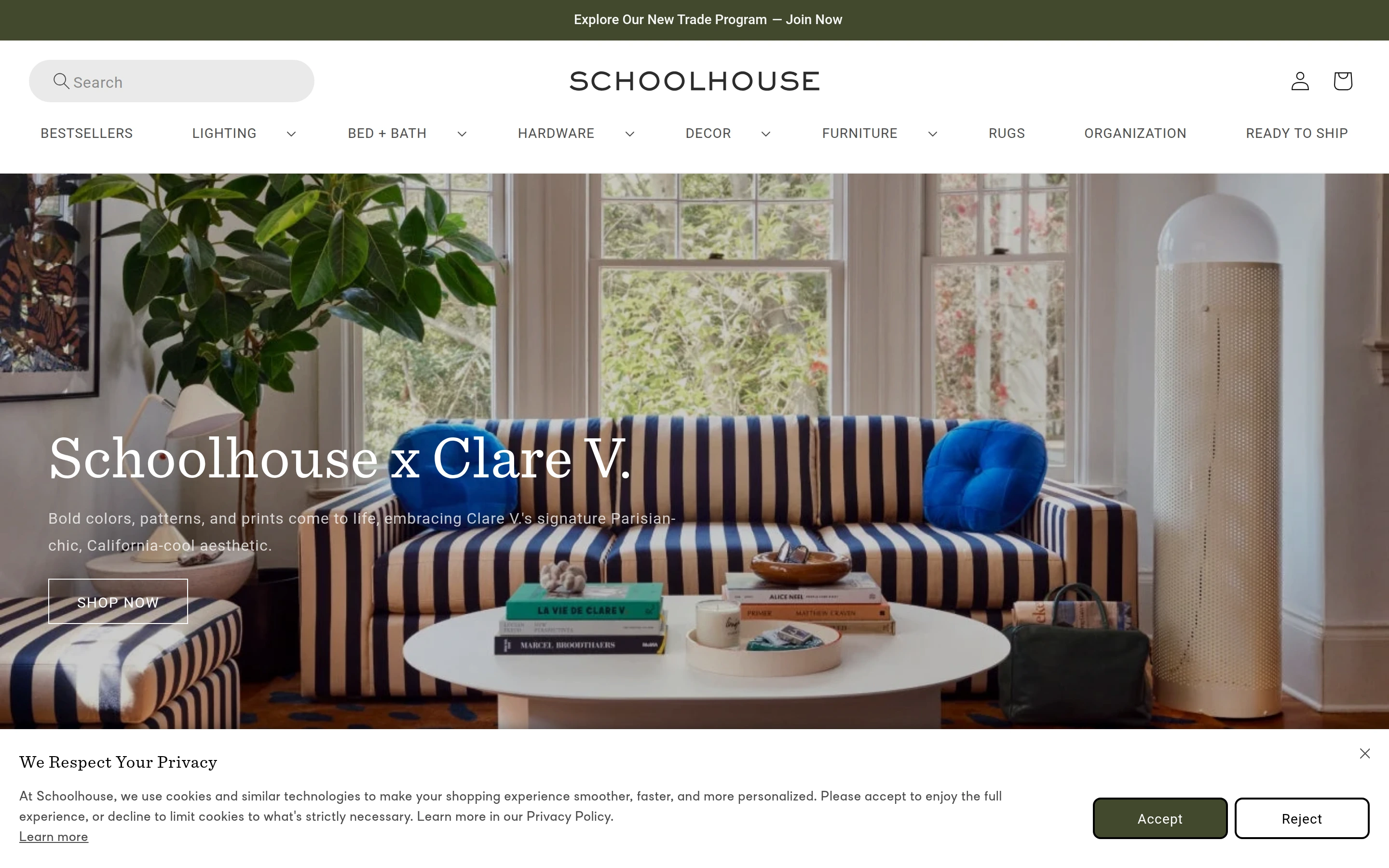Schoolhouse — captured interface