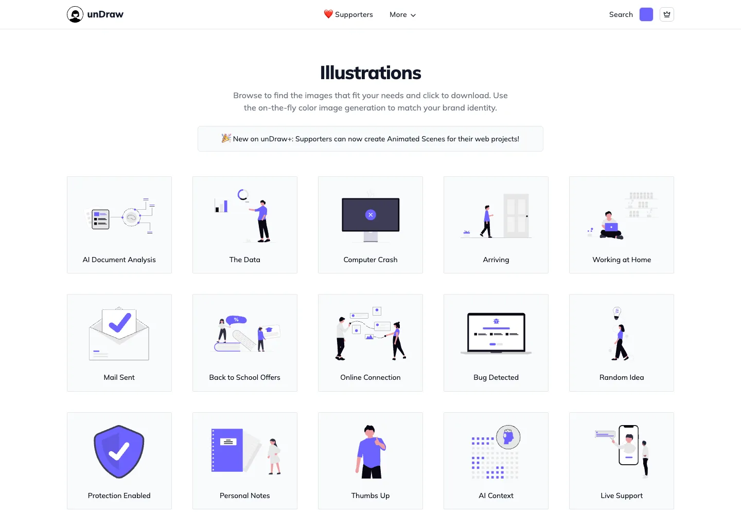 unDraw — captured interface