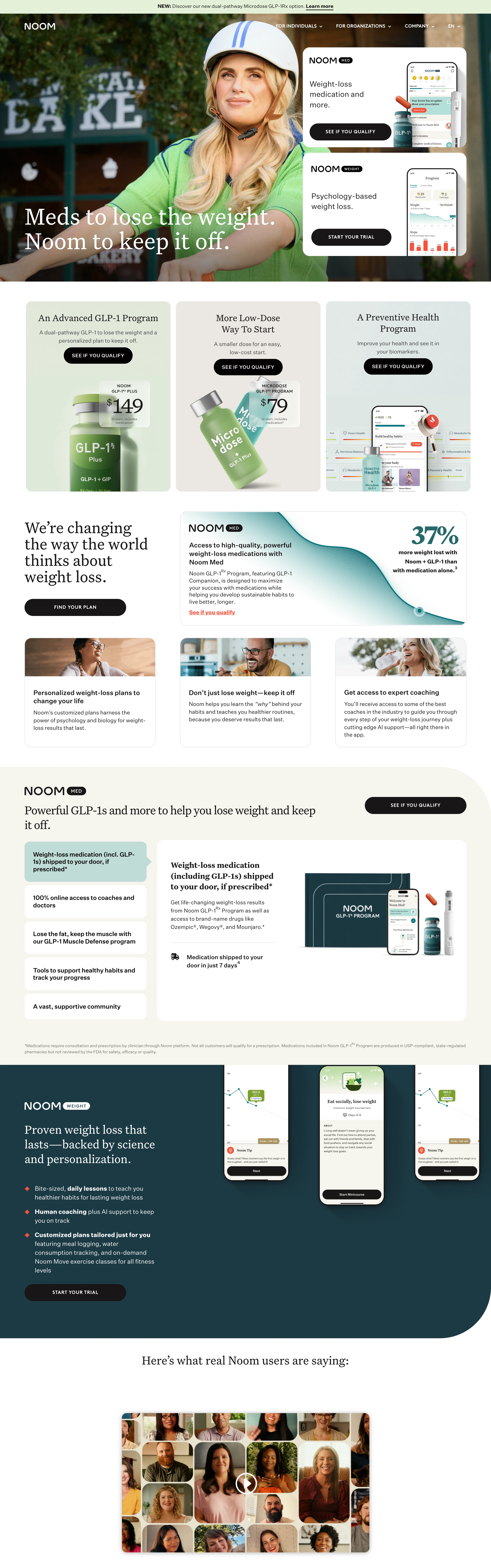 Noom — Onboarding Quiz Funnel — captured interface