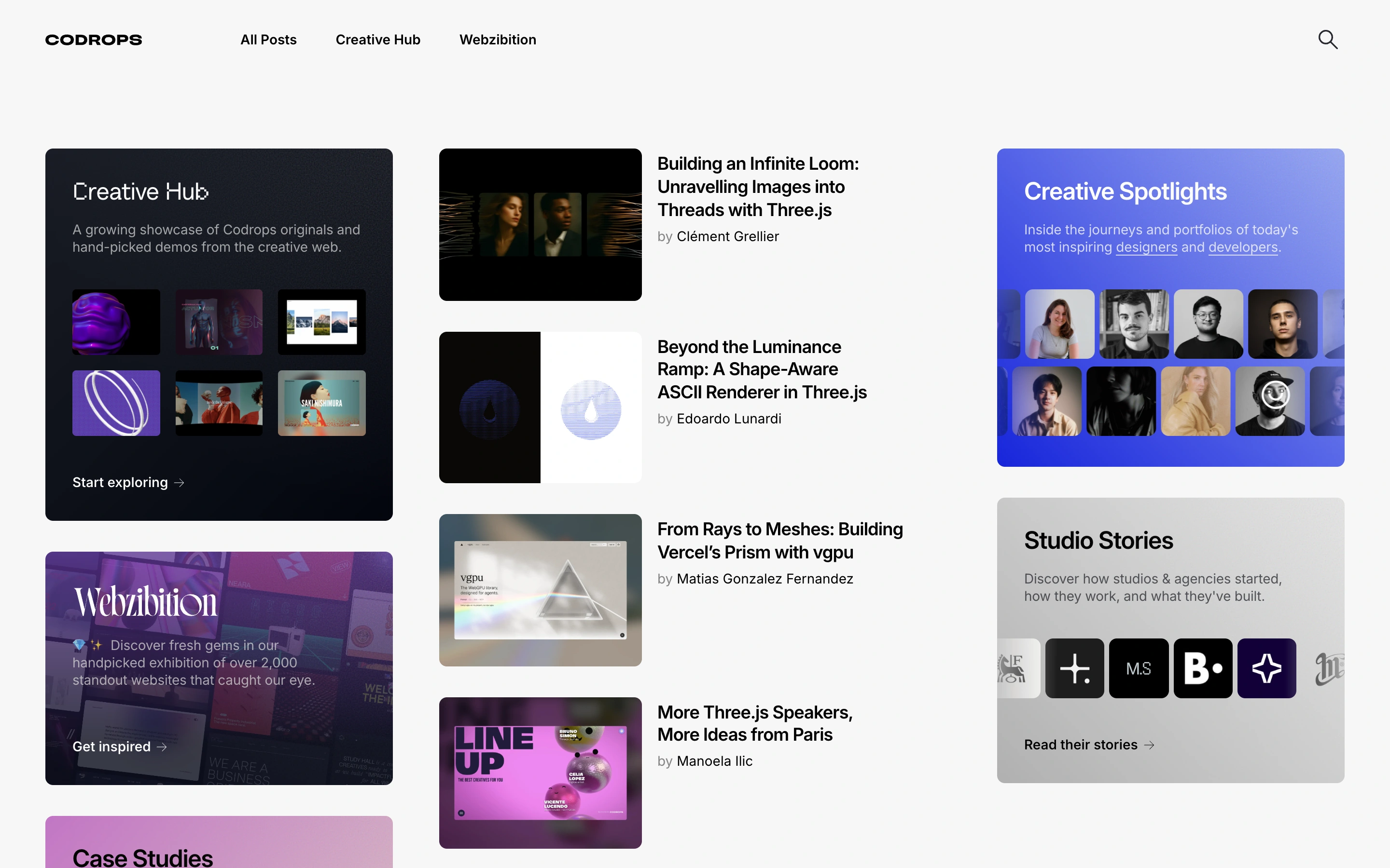 Codrops — captured interface