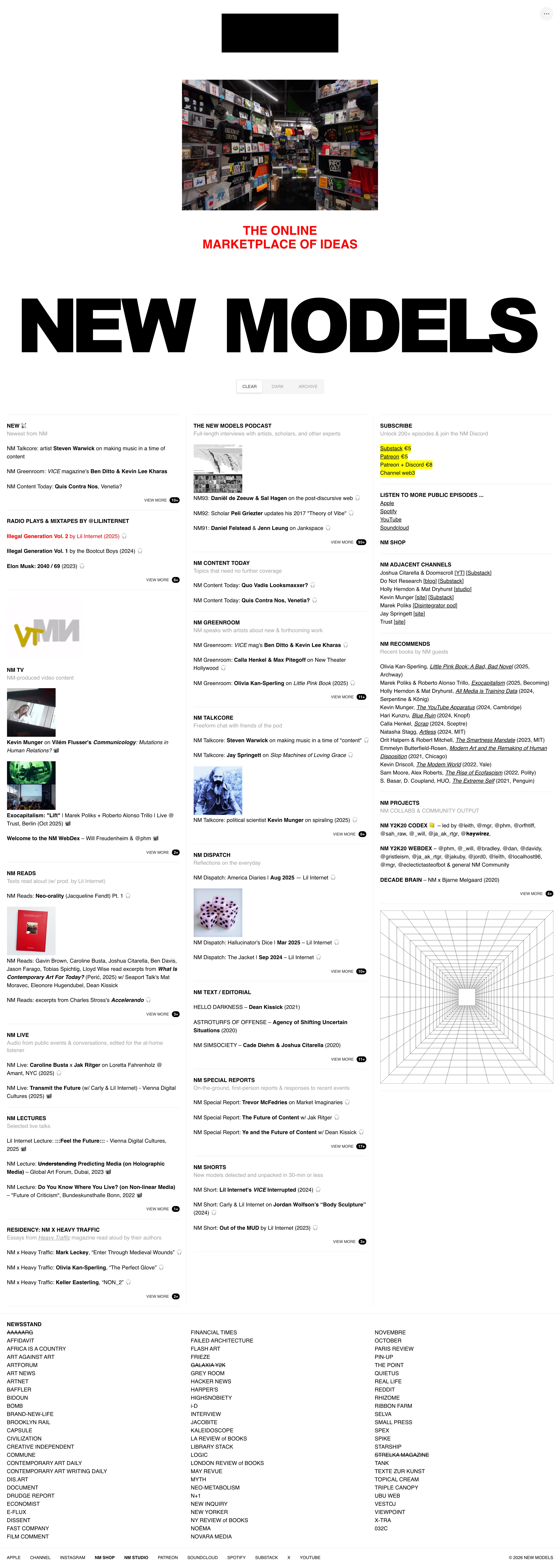 New Models — Dense Text Index — captured interface