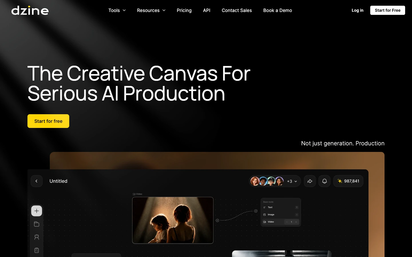 Dzine — captured interface