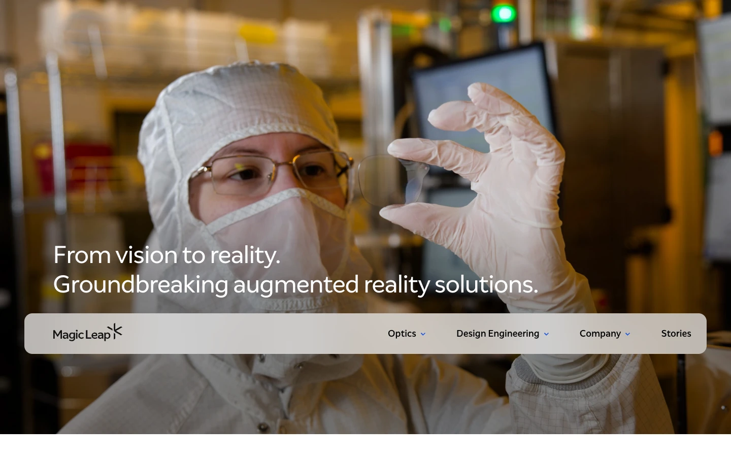 Magic Leap — captured interface