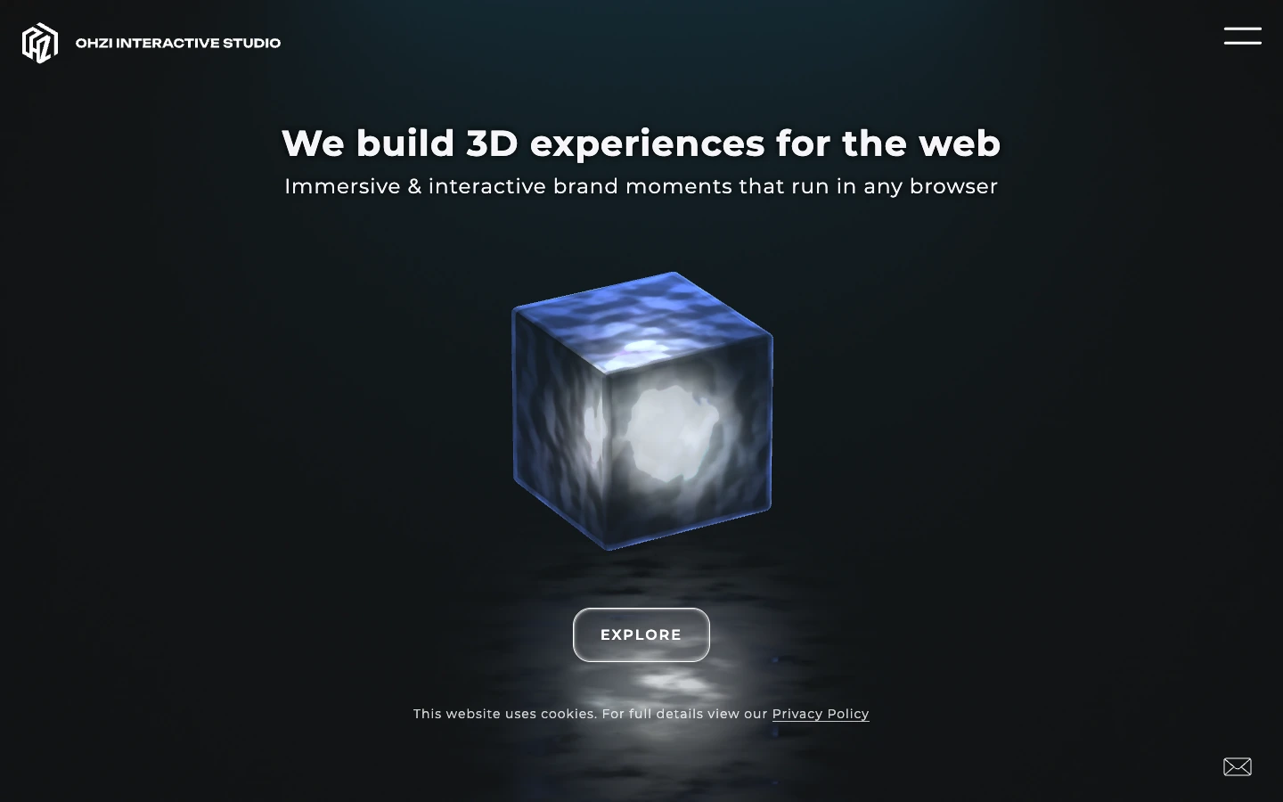OHZI Interactive Studio — captured interface