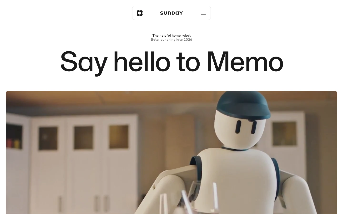 Sunday Robotics — captured interface