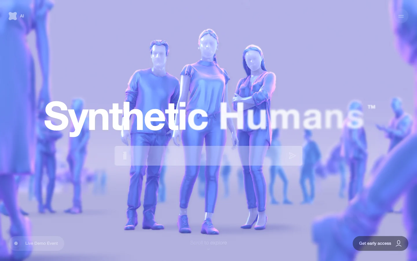 Synthetic Humans — captured interface