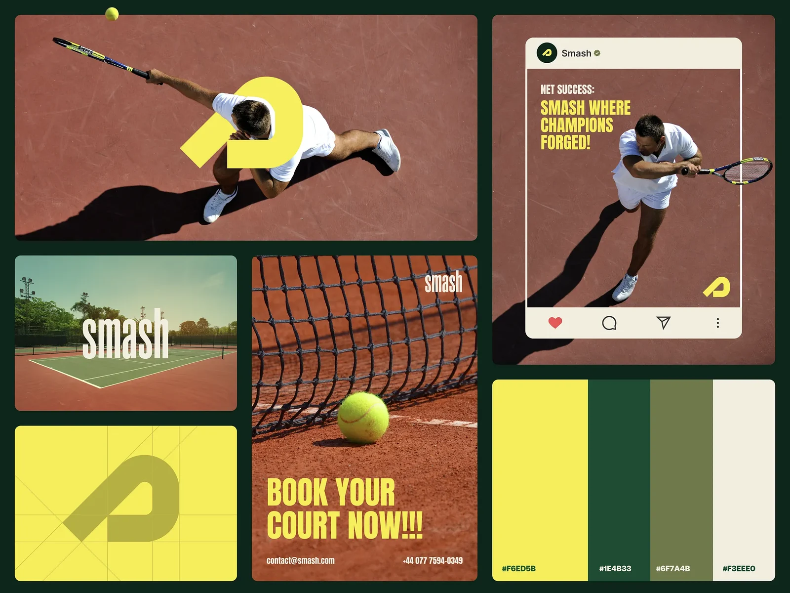 Tennis Club Brand Identity – Sports Branding & Visual System preview