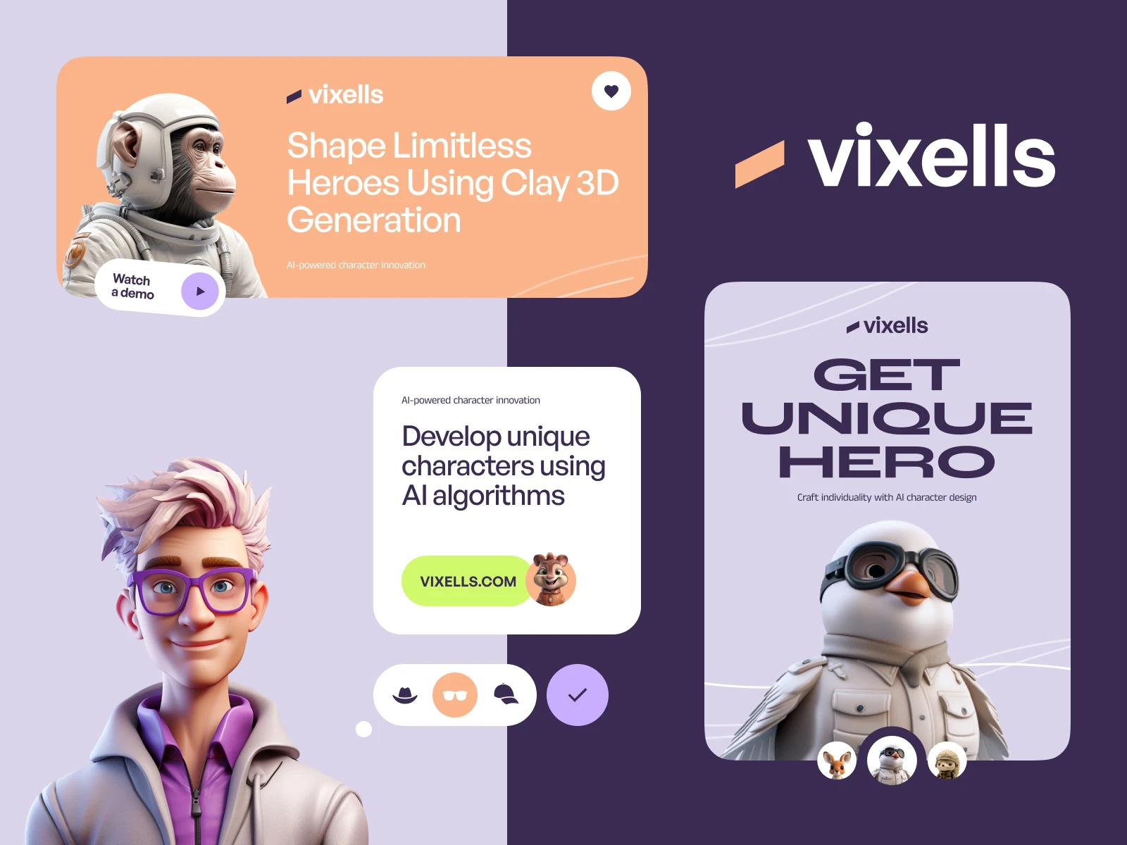 Vixells 3d Branding preview
