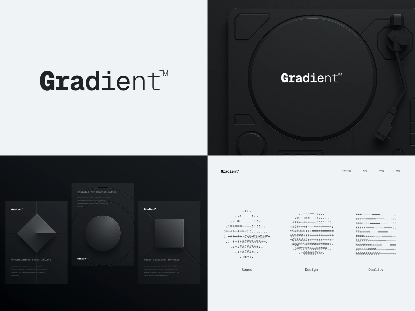 Gradient Music Tech Branding Concept preview