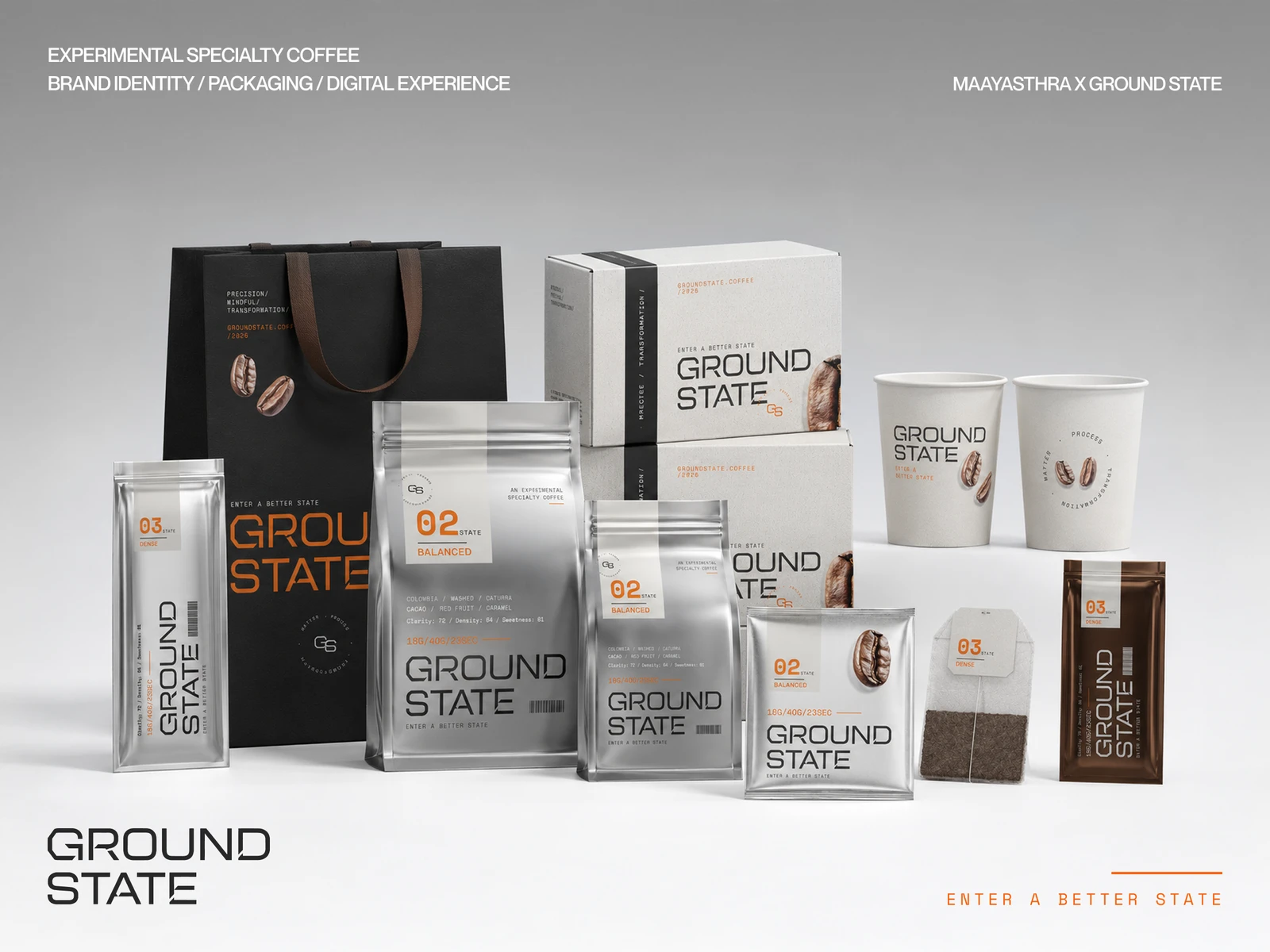 Ground State - Experimental Coffee Brand Identity preview