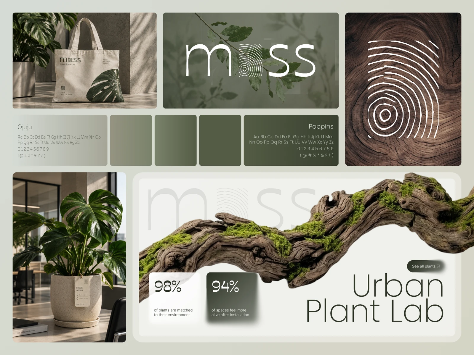 MOSS - Urban Plant Lab Branding preview