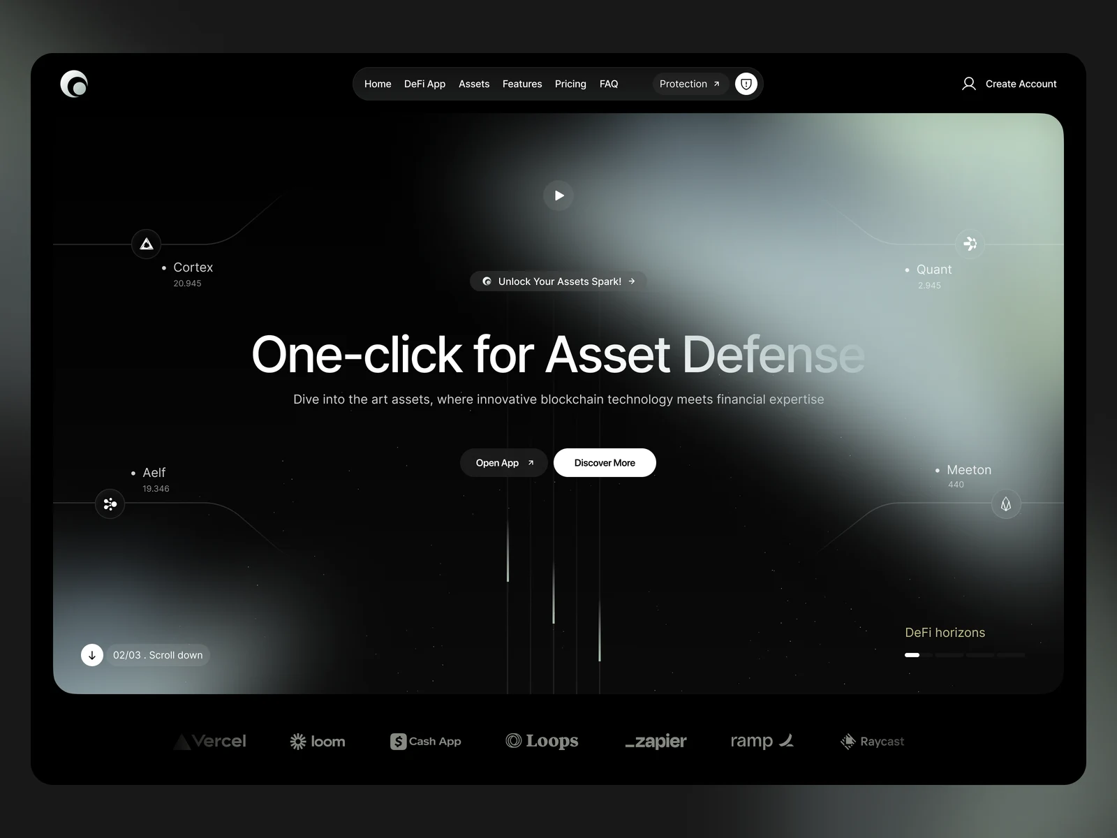 Defi Landing Page preview
