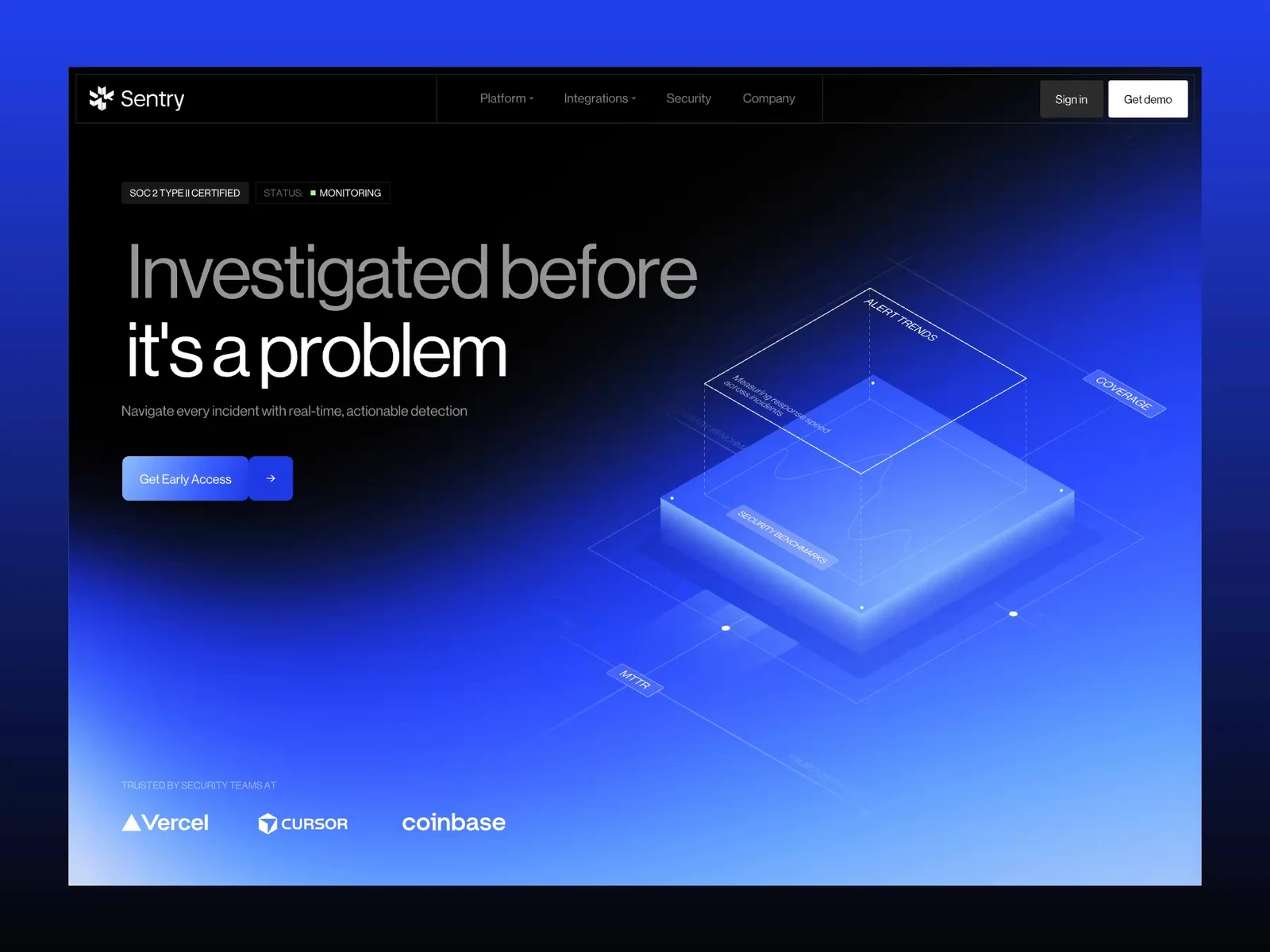AI Cybersecurity SaaS Website Landing Page UI Design preview