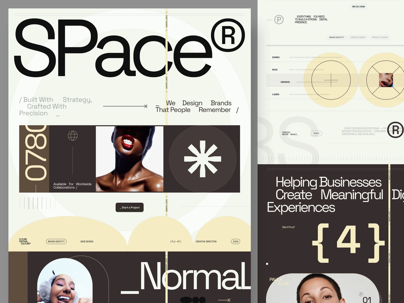 SPace® — Creative Agency Landing Page preview