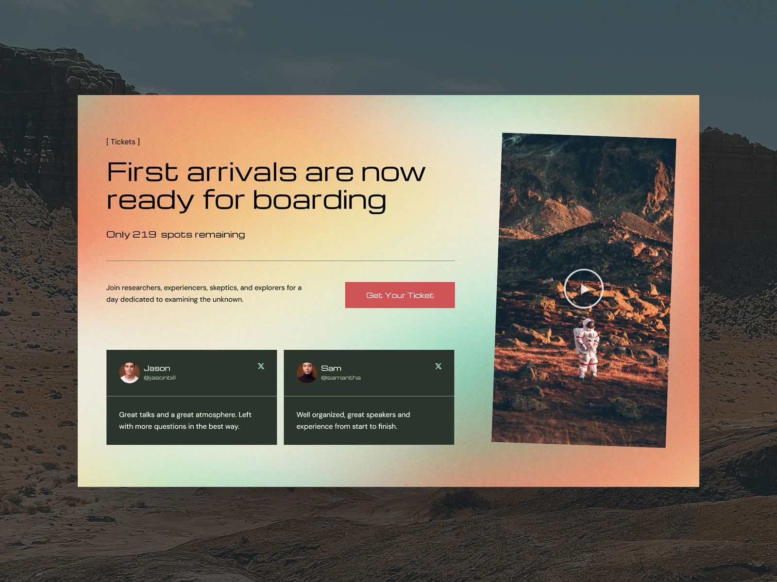 Cinematic Website Design for UFO & Paranormal Conventions preview
