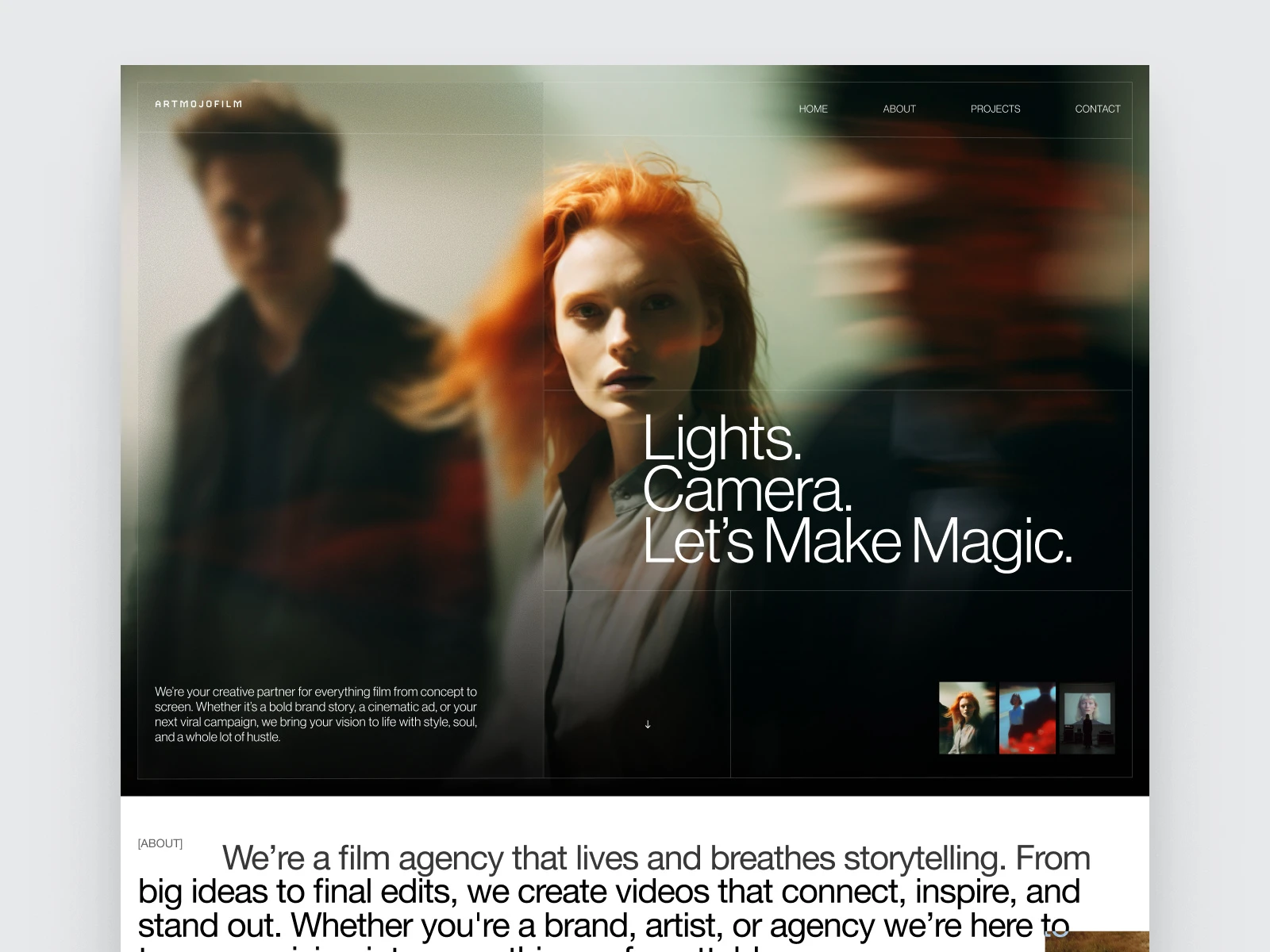 Film Agency Landing page 📹 preview