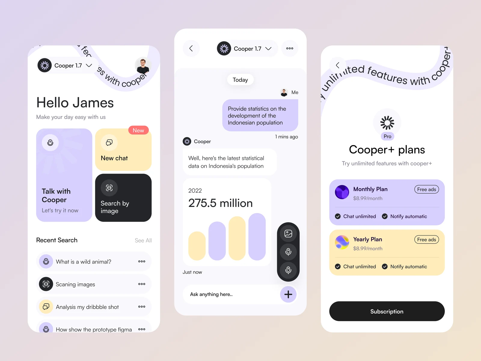 Cooper AI Chat - Mobile App Exploration preview