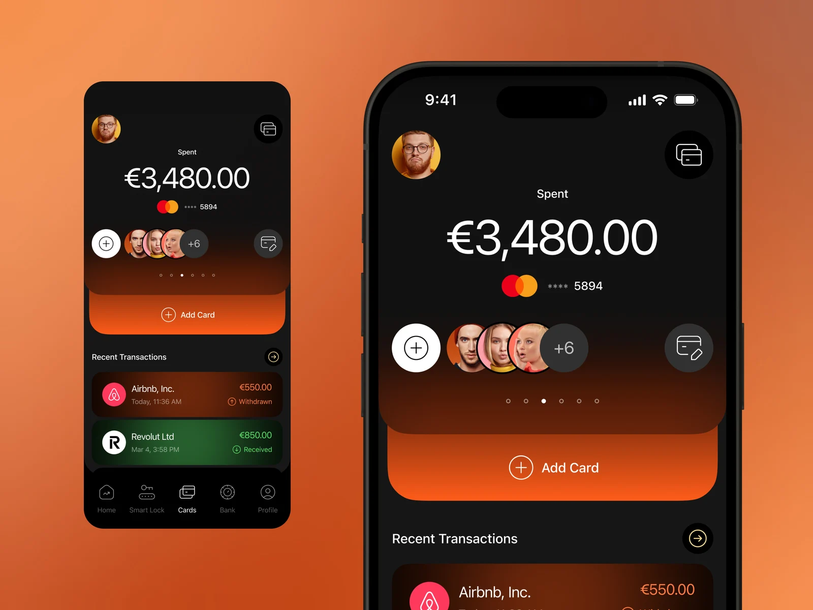Finance Mobile App — Digital Wallet UI preview
