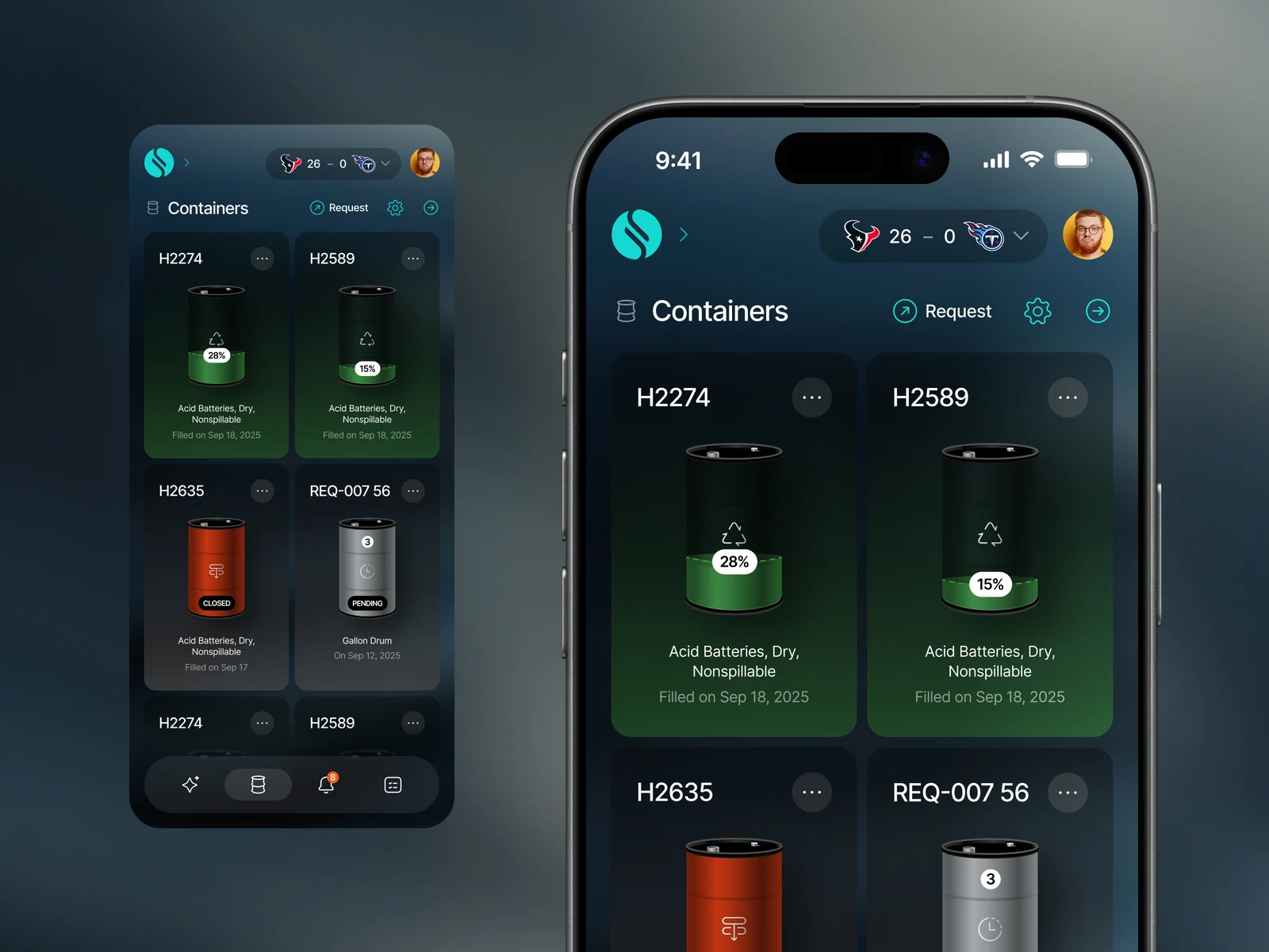 Inventory Management Mobile App UI preview