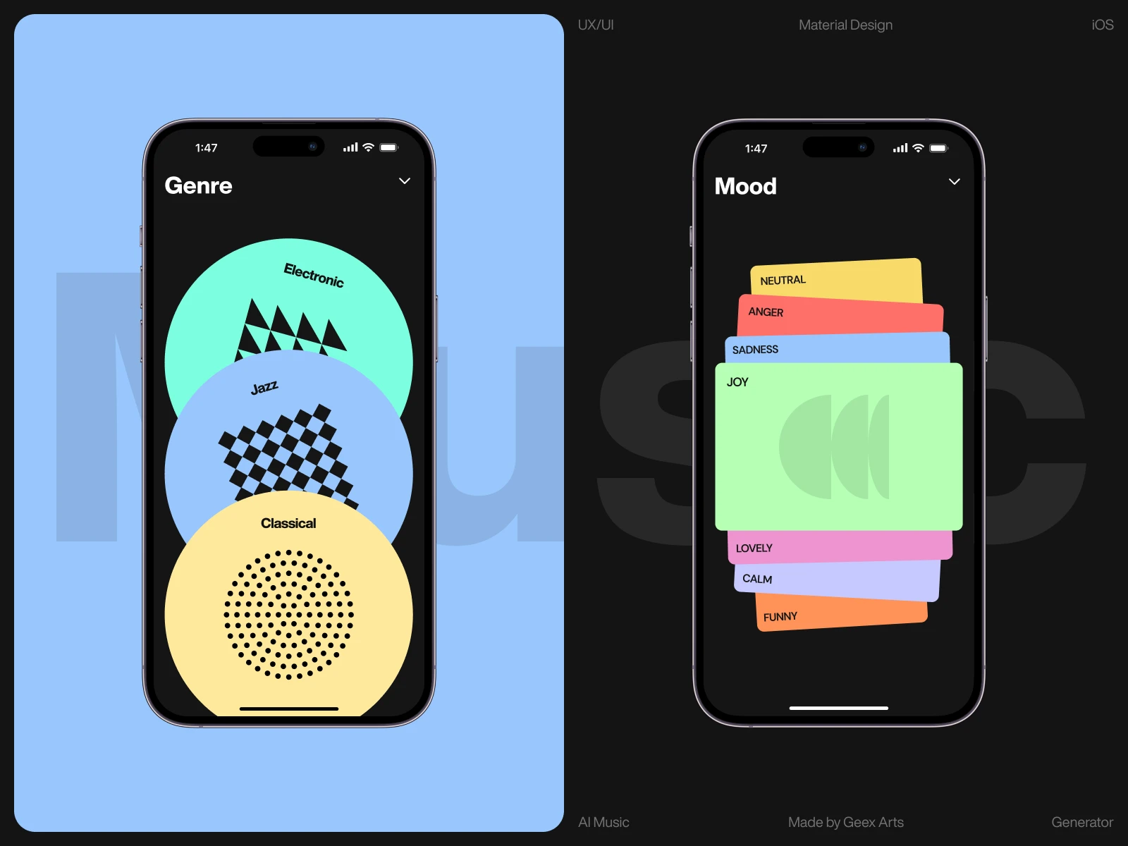 AI Music Mobile App preview