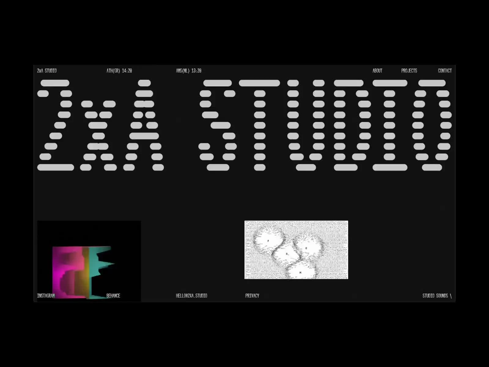 2xA Studio — captured interface