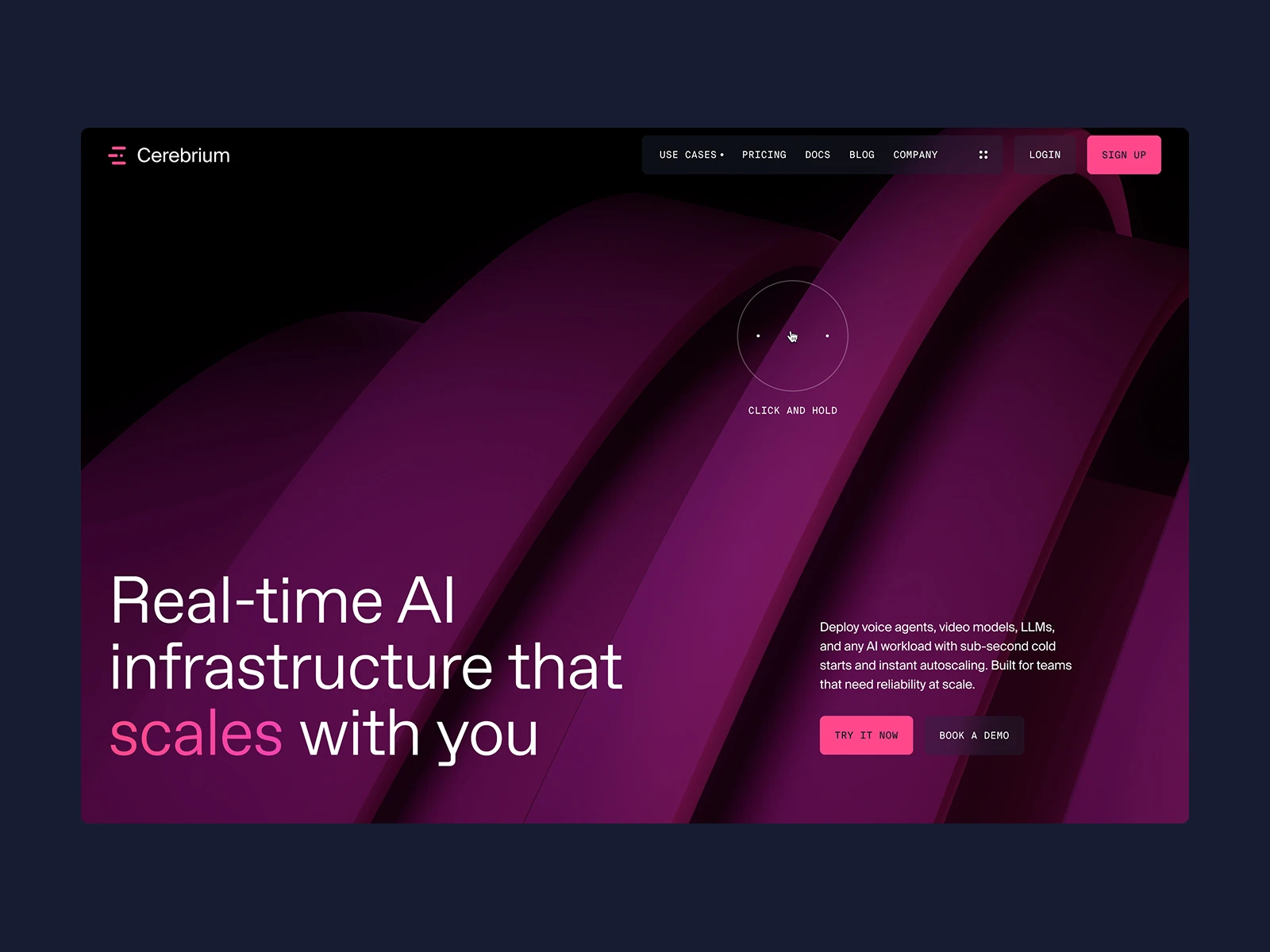 Cerebrium — captured interface